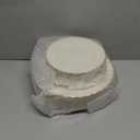 Lullaby 60PCS Ivory Scalloped Plastic Plates with Gold Rim, Disposable Elegant Plates Include 30pcs Dinner Plate 10.25", 30pcs Plastic Dessert Plate 7.5", Perfect for Wedding and Party