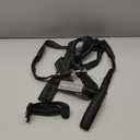 SlowTon No Pull Dog Harness - Heavy Duty Dog Harness and Leash Set for Medium Large Dogs, Reflective Tactical Harness with Soft Padded and Front Clip for Easy Walk and Training (Black L)