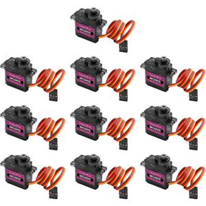 MG90S Micro Servo Motor Kit AYWHP 10 Pcs MG90S Servo Metal Gear Micro Servo for RC Helicopter/Car/Boat Micro Plane Mini Servos for Arduino Project(Servo Control Angle 0-180)