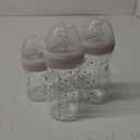 NUK Simply Natural Baby Bottles with SafeTemp Gift Set (9 Piece Set, Pink)