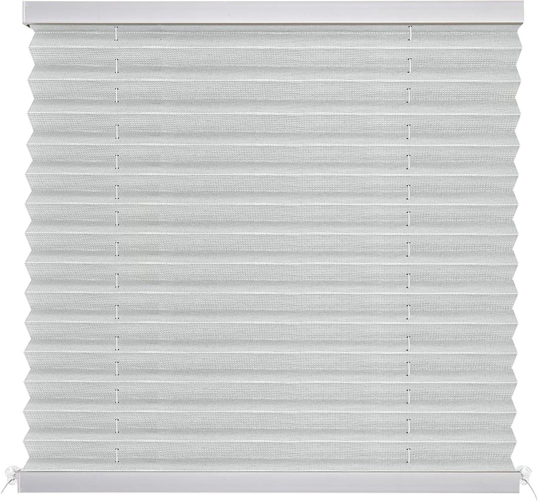 NOVINO RV Blinds Shades for Camper Window,RV Pleated Shades Camper Blinds for Travel Trailers Motorhome Motor Coach-44 W x 38" L,Gray