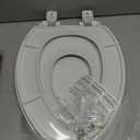 Little2Big Toilet Seat with Built-In Toddler Potty Training Seat, Slow Close, Easy to Install, Made in USA, ELONGATED, White