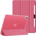 HGWALP Clear Case for iPad (A16) 11th Generation 11lnch (2025),iPad 10th Generation 10.9" (2022),Stand Cover with Hard Translucent Back, Support Touch lD,Auto Wake/Sleep&Stylus Holder-Watermelon Red
