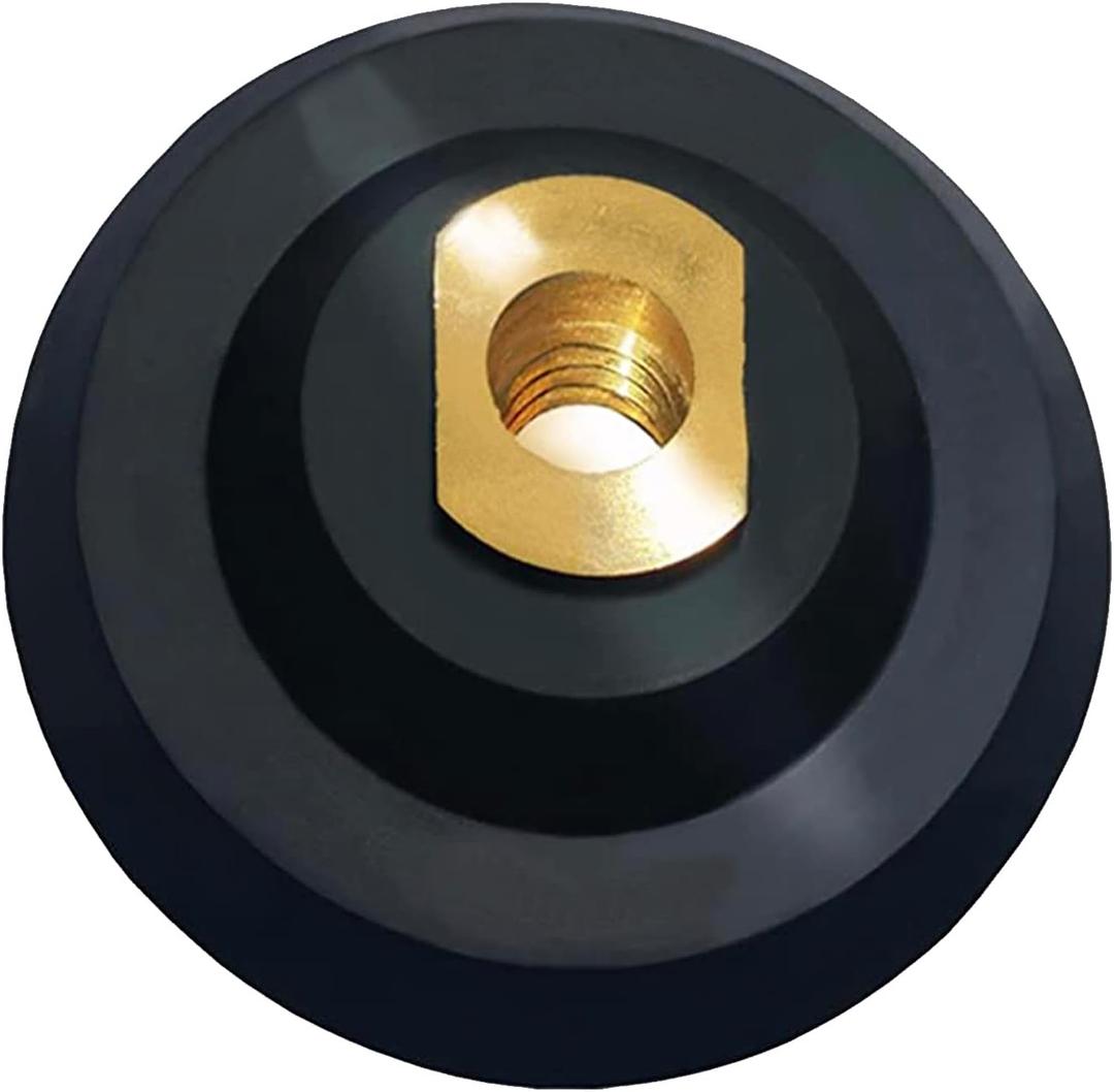 Rubber Backer Pad 5 Inch Hook and Loop Backing Pad for Angle Grinder, Hand Grinder - Arbor 5/8"-11