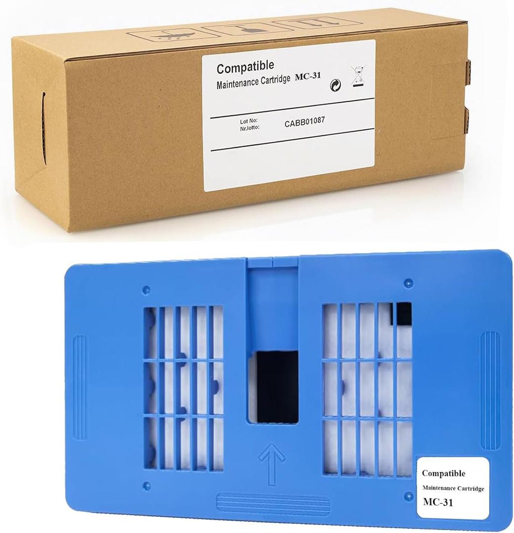 MC-31 Maintenance Cartridge Compatible for Canon Imageprograf TM-200 TM-205 TM-300 TM-305 TM-5200 TM-5205 TM-5300 TM-5305 Printers Replacement for Imageprograf Ta-20 and Ta-30