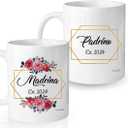 Padrinos De Bautizo Propuesta Set 2 Tazas Caf 11Oz, Godparents Proposal Gift, Quieren Ser Mis Padrinos De Bautizo, Quieres Ser Mis Padrinos De Bautizo (Standard, Padrinos 2024 Red)