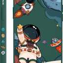 for iPhone 15 Plus Case, Astronaut Side Creative Pattern Designs Liquid Silicone Shockproof Soft Phone Cover for iPhone 15 Plus, Astronaut Green