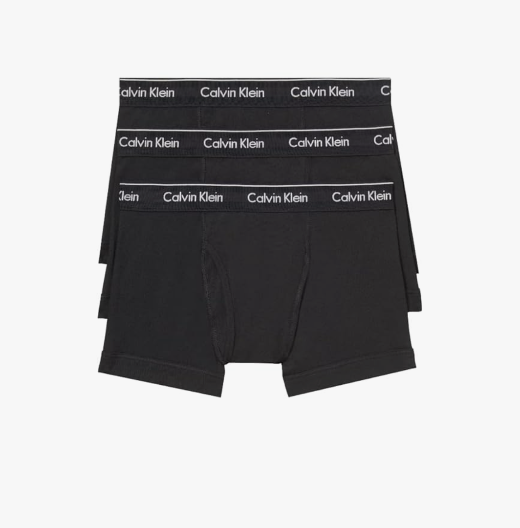 Calvin Klein Men's Cotton Classics 3-Pack Trunk, XL