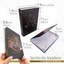 Coffee Bar Decor Faux Books with Hidden Storage - Themed Coffee Bar Sign and Decor Accent - Set of 2 with Gold Foil Lettering and Smoke Design