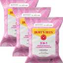 Burt’s Bees Micellar Rose Water Facial Towelettes, 30 ct., 3 Pack