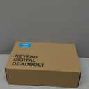 Veise Fingerprint Door Lock with 2 Lever Handles - Keyless Entry Door Lock, Electronic Keypad Deadbolt, Digital Smart Code & Front Handle Sets, Auto-Locking, Easy Installation, Matte Black (Matte Black)