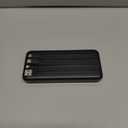 charmast Portable Charger with Built in Cables, Power Bank with Cords Wires, Slim 10000mAh Travel Battery Pack 6 Outputs 3 Inputs 3A Fast Charging for Samsung Google Pixel LG Moto iPhone iPad (Black)