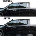 Side Window Trim Chrome Delete Blackout Overlay Kit Pre-Cut Vinyl Compatible for GMC Sierra 2019-2023