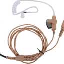 Surveillance Headset with Mic Dual PTT FBI Security Acoustic Tube Earpiece for Motorola APX900 APX1000 APX4000 APX6000 APX7000 APX8000 XPR6100 XPR6350 XPR6550 XPR7350e XPR7550 XPR7550e Radios