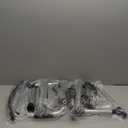 Folding Walker with 2 Skis and 5" Wheels, Lightweight Walkers for Seniors and Adults, Supports Up to 350 Pounds, Adjustable Height, Compact Standard Walker, Black