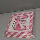 TONIFUL Pink Mouse 1st Birthday Party Supplies Pink Balloon Box with Letters, Mouse Theme One Year Old Birthday Party Favors for Girls Baby Shower B-Day Decoration