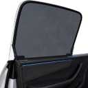 Frameless-Door Side Window Mesh Sunshades for Tesla Model Y Juniper 2025-2026, 4-Piece Set, Breathable UV Protection, Foldable Privacy Screens