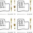 4-Pack Carburetor Repair Kit Carb Rebuild Kits Replacement for Honda VF700C Magna 700 VF700S VF700F VF750C VF750F VF750S VFR750F