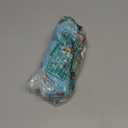 Women's Floral Print Puff Sleeve Kimono Cardigan Loose Cover Up Casual Blouse Tops (Medium, Aqua Blue)