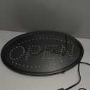 Neon Open Sign for Business: Oval LED Sign with Flashing Mode for Stores - Includes Business Hours and Open & Closed Signs (17 x 10 in)