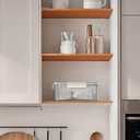 Eclirgan Food Storage Containers,Plastic Food Containers with Lock/Lids,Nesting Freezer Storage Set with Airtight/BPA Free for Pantry/Kitchen/Meal-prep(2/4/8.4 Cup) (White)