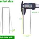 Galvanized U-Shaped Garden Stakes, 6 Inch 100 Pcs Landscape Staples, Ground Stakes, for Decoration Weed Barrier Fabric, Irrigation Tubing, Holding Fence, Tarpaulin (100, 6 INCH)