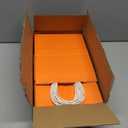 AZOWA Gift Bags Small Kraft Paper Bags with Handles (5 x 3.1 x 8.2 in, Orange, Color, 50 Pcs)