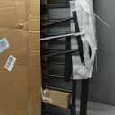 BABELIO 36 Inch Extra Tall Baby Gate with Cat Door,29.5-40" Metal Pet Door for Stairs,Doorways,House,Auto Close,Easy Walk Thru,Black