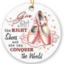 Ballerina Christmas Ornament 2025 - Ballet Gifts for Girls, Women, Daughters, Dancers, Ballet Ornaments for Hanging Christmas Decorations, Ceramic Ornaments Dance Teacher Gifts