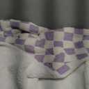 Checkered Throw Blanket, Purple Soft Cozy Fluffy Warm Hand Made Throw Blankets for Couch, Sofa, Chair, Bed, Camping, Picnic, Travel Lightweight Bed Blanket - 80 x 68