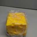 Big Cheese Squishy, 4.3" Jumbo Cheese Cube Block Squishy Toy, Giant Slow Rising Sensory Fidget Squeeze Toy, Large Stress Relief Toy for Adults,& Teens, Party Favor Birthday Gift