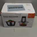 KOIOS Food Processor, 500W Electric Food Chopper with 2 Bowls (8 Cup+8 Cup) & 2 Bi-Level Blades&, Small Electric Grinder Meat Processor for Nuts, Meat, Onion, Garlic, Baby Food, Black