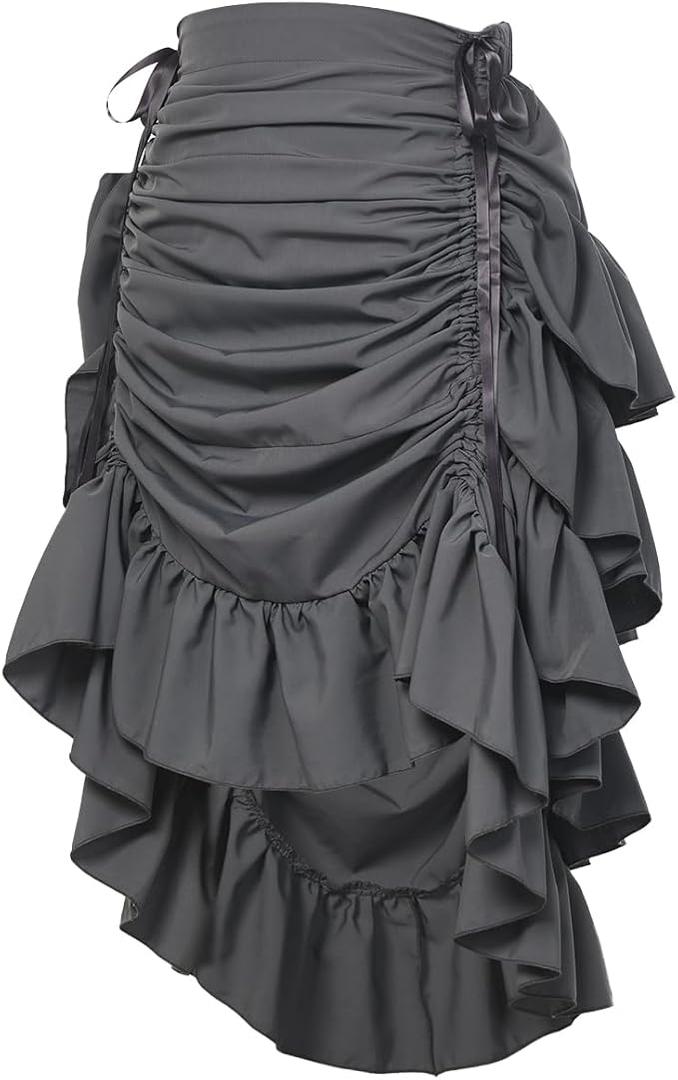 GRACEART Women's Victorian Steampunk Skirt Pirate Costume Burlesque
 S