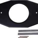 Westbrass One-Hole Remodel Plate for Moen and Delta, Matte Black, D502-62