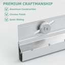 M6053 Frameless Shower Door Rollers Top Bracket Roller Assembly 4Pcs Shower Door Accessories, Fit Glass up to 1/4" Thick