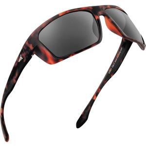 KastKing Huzzah Polarized Sport Sunglasses for Men and Women, Ideal for Driving Fishing Cycling and Running,UV Protection