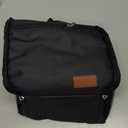 Femuar Lunch bag for Men Women Adults Small for Office Work Picnic - Reusable Portable Lunchbag, Black