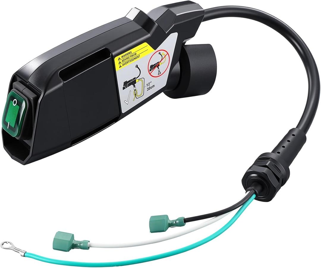 Vacuum Switch Box Full Assembly Replacement for Backpack Vacuums - Compatible with Proteam 836225 Supercoach Pro Models 6/10/pv Fs-6/107310 /107308 - Switch Cord & Power Cord Assembly