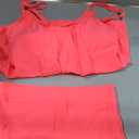 Omichic Women's Bathing Suits Swimsuits Tankini Sets for Two Piece Blouson Tank Top with Boyshorts (Pink, M)