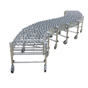 Flexible Skatewheel Gravity Conveyor - 30"W, 17'5" to 60'5"L, 376 lb. Cap., 5.25" Axle Centers