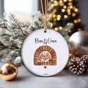 Bun in The Oven Christmas Ornament 2025  We're Expecting Pregnancy Announcement Holiday Keepsake for Parents-to-Be (T11)