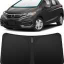 INSAUTO Custom Fit Windshield Sun Shade Accessories for Honda Fit 2007-2020, Foldable Front Window Sunshade, UV & Heat Reflector, Keeps Interior Cool, Includes Storage Bag