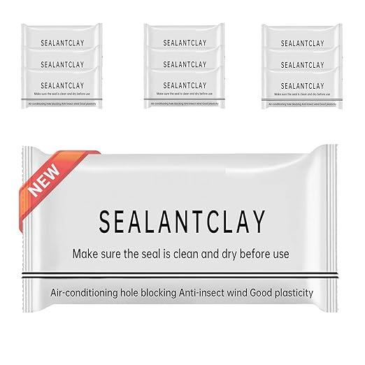 Waterproof Sealant Mastic, Solid Glue Waterproof Sealant, Quick Mending Mud for Drain Connection, Wall Hole, Air Conditioning Hole Waterproofs Seal Putty, Gaps Wall Filler 10