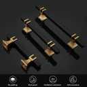 25 Pack 5 Inch Black and Gold Cabinet Pulls Black and Gold Cabinet Handles Kitchen Cabinet Handles Dresser Drawer Pulls Kitchen Cabinet Hardware