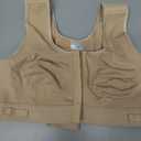 BRABIC Post Surgery Front Closure Bras for Women No Underwire Compression Surgical Mastectomy Everyday Bra (Small, Beige)