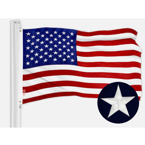 American Flags for Outside 3x5-100% Polyester MADE IN THE USA -Indestructible Durable Outdoor Heavy Duty Spun Polyester -US Flags 3x5 Outdoor -American Flag Sewn Stripes and Embroidered Stars - FMAA Certified