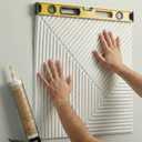 3D Wall Panels for Interior Wall Decor, PVC, White