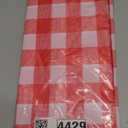 misaya 4 Packs Buffalo Disposable Table Cloth, 54 x 108 Inch Waterproof Plastic Tablecloth, Rectangle Red and White Checkered Table Covers for Picnic, Birthday, Party, Mother's Day