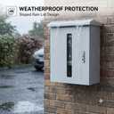 Wall-Mounted Rainproof Steel EV Charger Protection Box, 18"x24"x9"