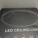 MOONSEA 24 Inch Flush Mount LED Ceiling Light with Remote Control, Bedroom